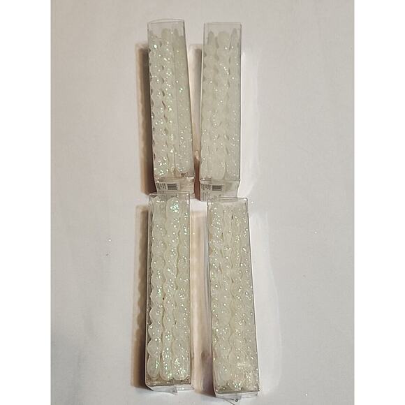 Holiday Home Icicle Ornaments White 4 Packs 20 * 4 = 80 Total - Picture 3 of 4